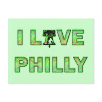 I LOVE PHILLY POST CARDS