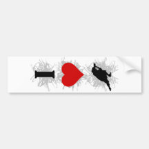 I Love Photography Urban Style (Vertical) Bumper Sticker