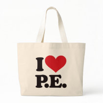 I Love Physical Education! Canvas Bags