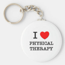 I Love Physical Therapy Keychains
