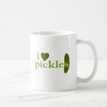 I Love Pickles Coffee Mug