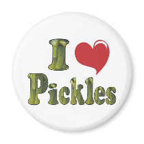 I Love Pickles Refrigerator Magnets