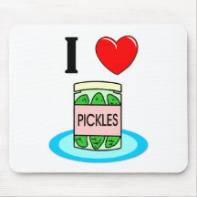 I Love Pickles Mouse Pad