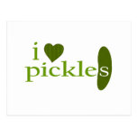 I Love Pickles Postcards