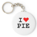 I love pie (black lettering) keychain