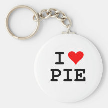 I love pie (black lettering) keychain