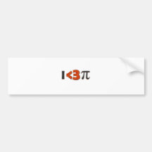 I Love Pie Bumper Stickers