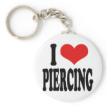 I Love Piercing Key Chain