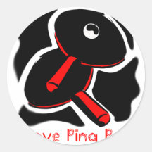 I Love Ping Pong Mystic Paddles Sticker