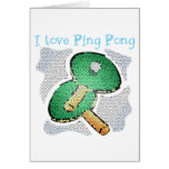 I Love Ping Pong Power Table Tennis Card