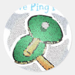 I Love Ping Pong Power Table Tennis Sticker