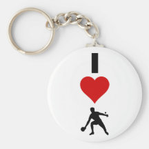 I Love Ping Pong (Vertical) Keychains