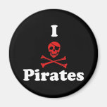 I Love Pirates Magnet