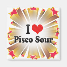 I Love Pisco Sour Fridge Magnet