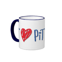 I Love Pit Bulls Coffee Mugs