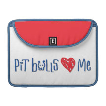 I Love Pit Bulls - Pit Bulls Love Me Sleeves For MacBooks