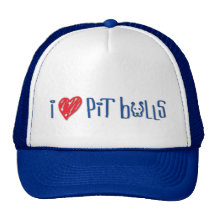 I Love Pit Bulls Trucker Hat