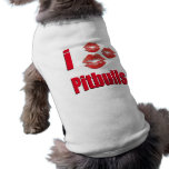 I Love Pitbull Dogs, Lipstick Kisses Crazy Pet Tee