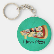 I love Pizza Key Chains