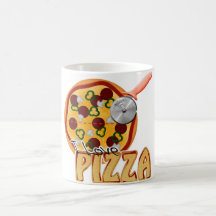 I Love Pizza - Morphing Mug