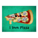I love Pizza Postcard