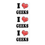 I Love (Plaid Heart) Geeks, I Love (Plaid Heart... Business Card Templates