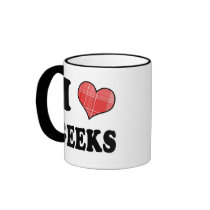 I Love (Plaid Heart) Geeks Mug