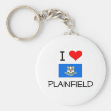 I Love Plainfield Connecticut Key Chain