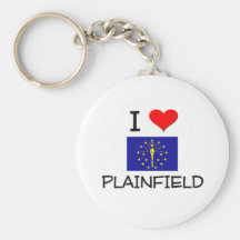 I Love PLAINFIELD Indiana Key Chains