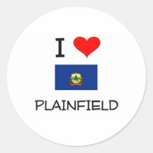 I Love Plainfield Vermont Sticker