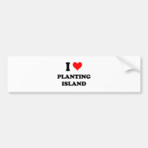 I Love Planting Island Massachusetts Bumper Stickers