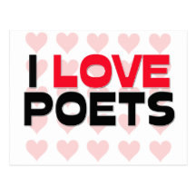 I LOVE POETS POSTCARD