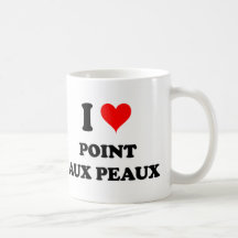 I Love Point Aux Peaux Michigan Mug