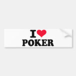 I love Poker Bumper Stickers
