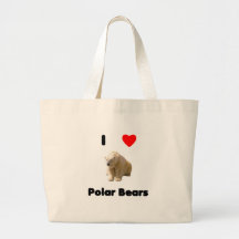 I love polar bears Bag
