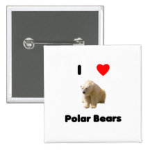 I love polar bears Button
