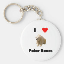 I love polar bears Keychain