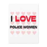I LOVE POLICE WOMEN POST CARDS