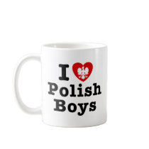 I Love Polish Boys Coffee Mug