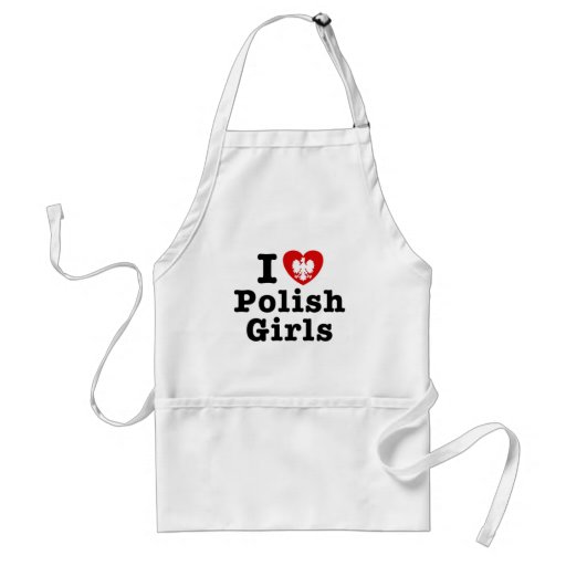 I Love Polish Girls Apron