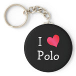I Love Polo keychains