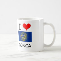 I Love Ponca Nebraska Mug