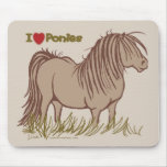 I Love Ponies mousepads