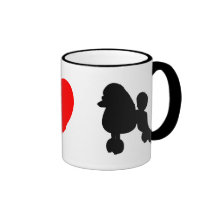 I Love Poodles Mug