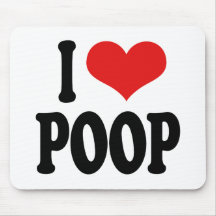 I Love Poop Mouse Pads