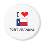 I Love Port Aransas Texas Fridge Magnets