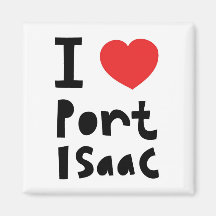 I love Port Isaac Refrigerator Magnet