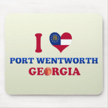 I Love Port Wentworth, Georgia Mousepads