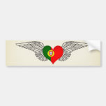 I Love Portugal -wings Bumper Stickers