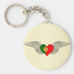 I Love Portugal -wings Key Chains